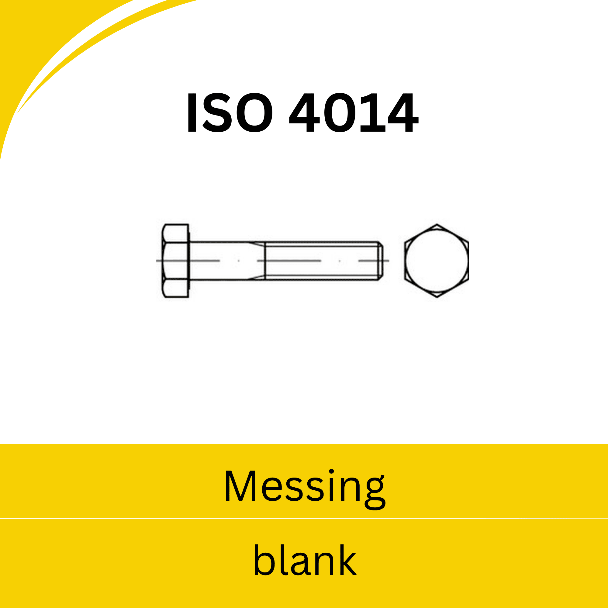 Bild für Kategorie ➤ Kategorie: ISO 4014 Messing (blank)